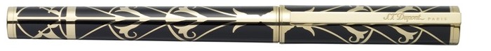 Stylo plume Dupont, S.T., série Neo Classique American Art Deco Large Noir GT
