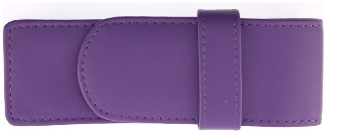 Royce Leather Pouch, Pen Cases series Purple (2)