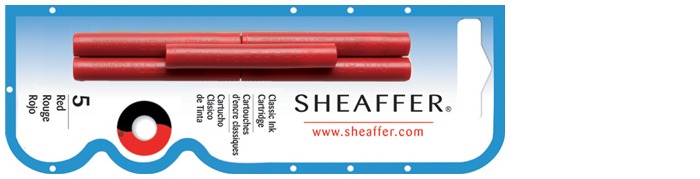 Sheaffer Ink cartridge, Refill & ink series Red ink