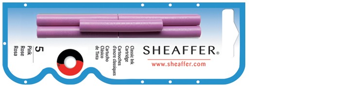 Sheaffer Ink cartridge, Refill & ink series Pink ink